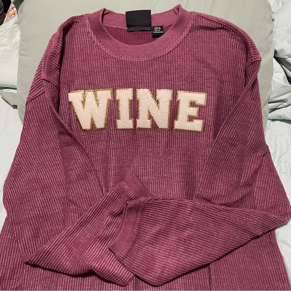 WINE Corded Sweatshirt
